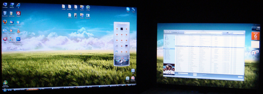 Dual Screen Different Background Vista