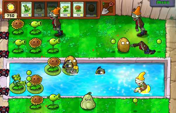 plants vs zombies ds game
